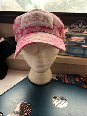 Kys Design Patriotic USA Pink Camo Baseball Cap
